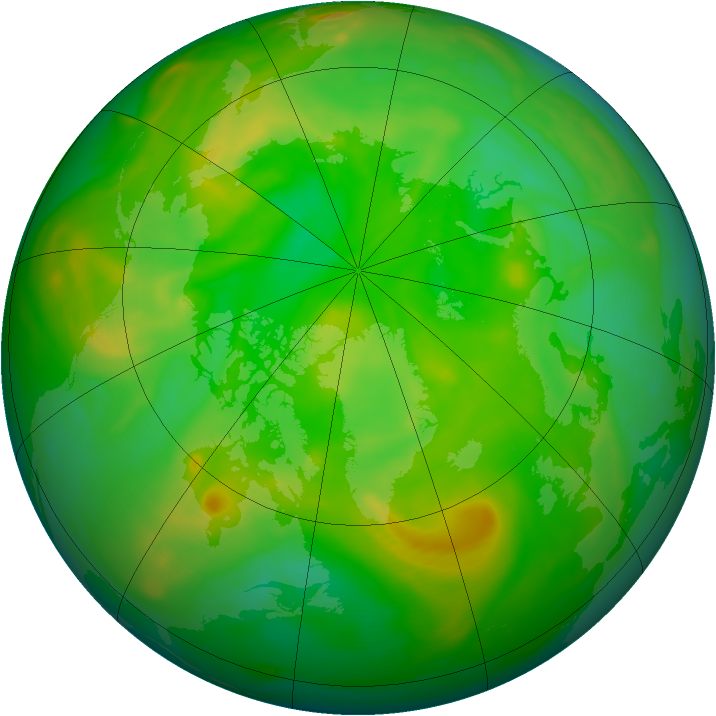 Arctic ozone map for 28 June 2006